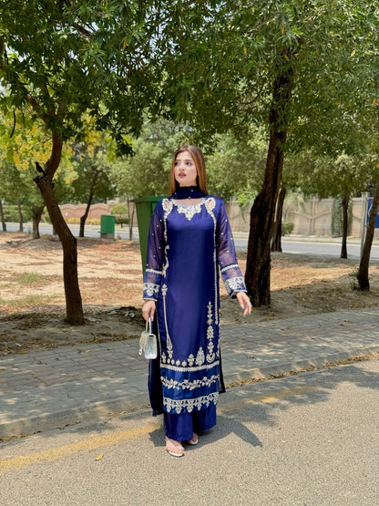 Embroidered Sequence Work Designer Three Piece Set