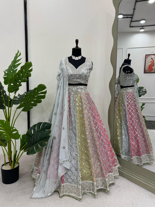 Heavy Partywear Lehenga Choli For Wedding Function