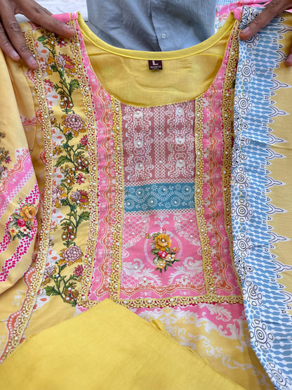 Pakistani Flowers Bloom Suits Set