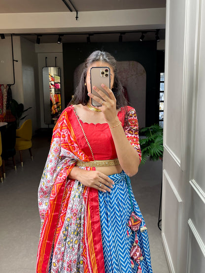 Printed And Embroidery Ensemble Are Specially Designed For A Filled With Celebration Lehenga Choli