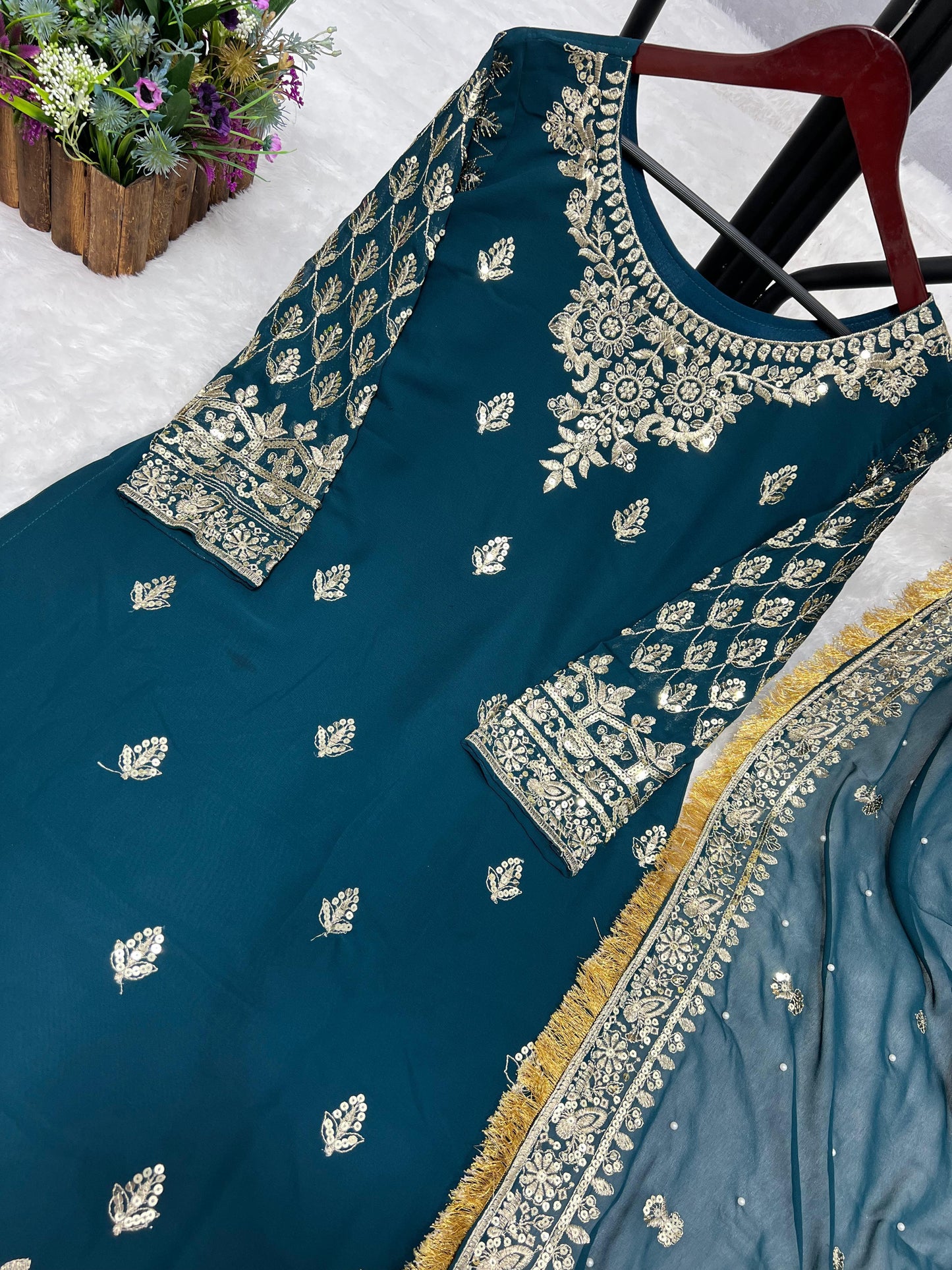 Beautiful Partywear Dress in Georgette Fabric