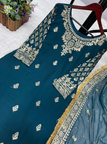 Beautiful Partywear Dress in Georgette Fabric