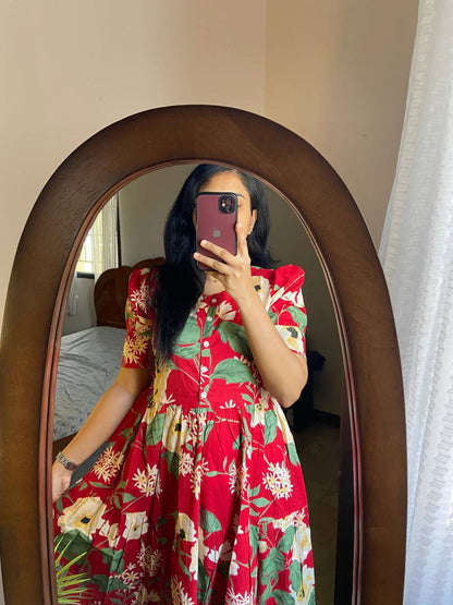Summer Wear Kurti MAxi in Muslin Fabric