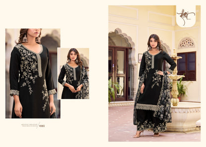radha trendz saanjh vol 4 4081 to 4084 series dress