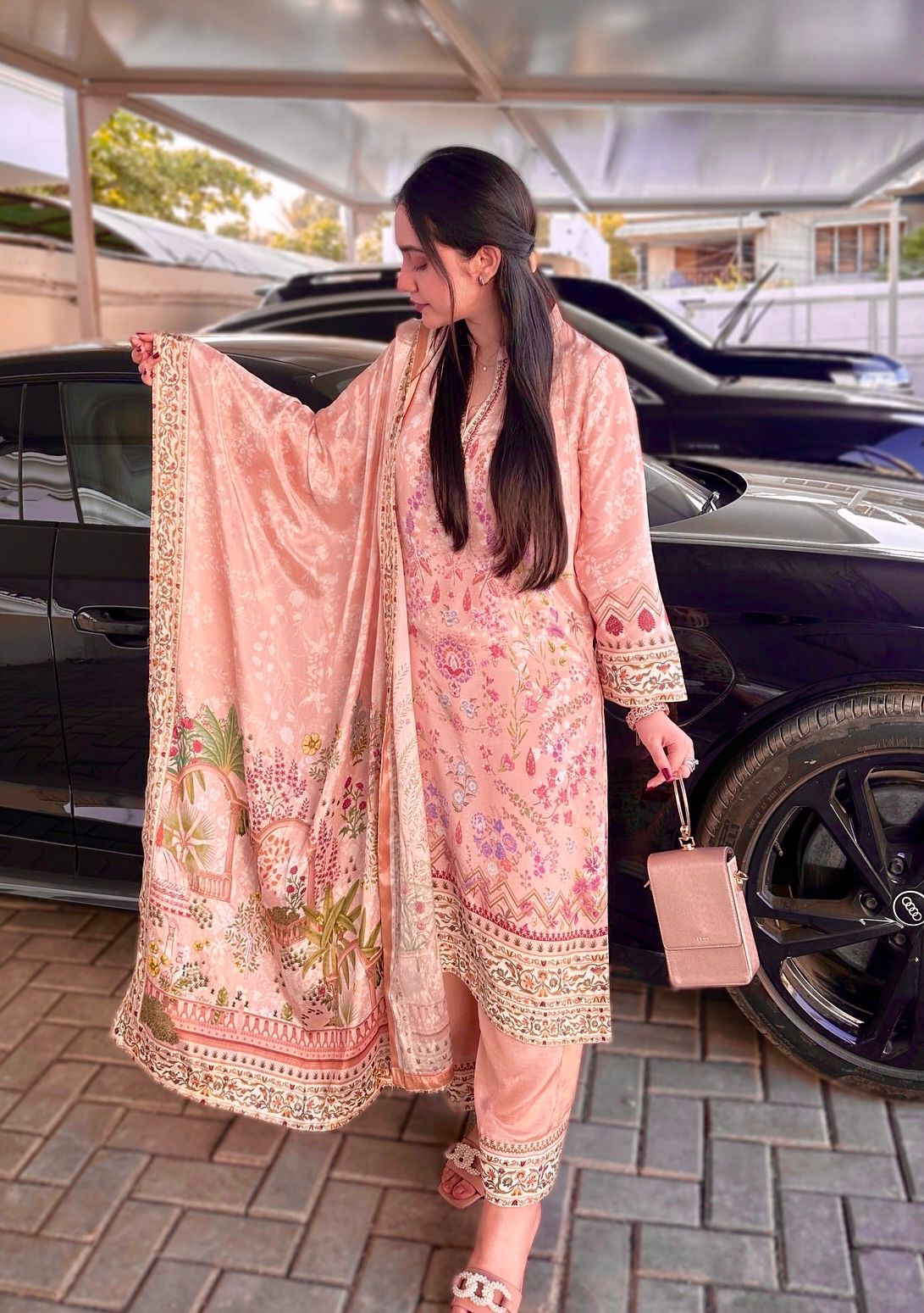 3 Piece Fancy Printed Kurti With Beautiful Bottom And Attractive Dupatta
