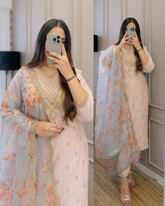 Pakistani Flowers Bloom Suits Set