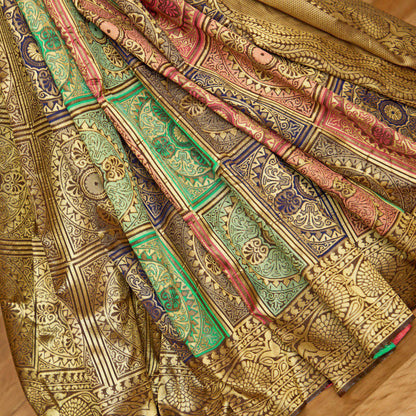 Beautiful Litchi Silk Saree for Partywear or family function
