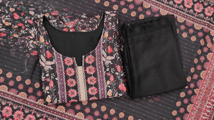 classical Black Kurti Pent With Duppata for summer wear dress