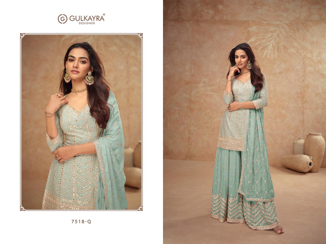 Gulkayra Designer Palak Vol.4 7518 series colour dress