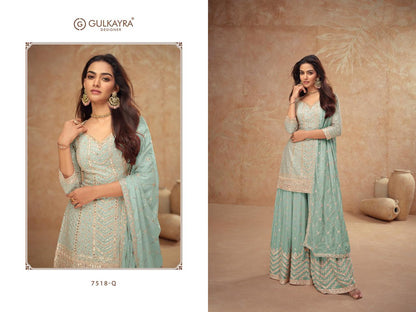 Gulkayra Designer Palak Vol.4 7518 series colour dress