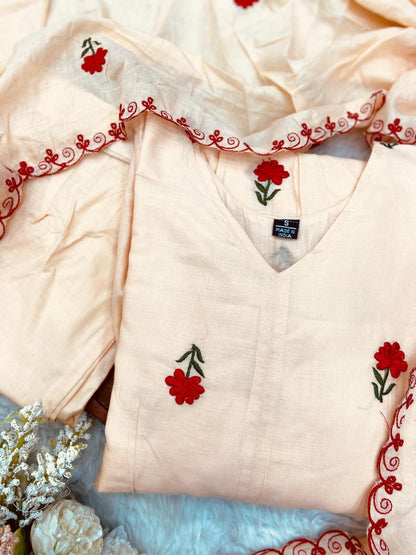 Light Pink Color Beautiful Cotton Dress in Gown