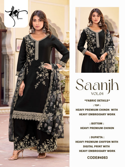 radha trendz saanjh vol 4 4081 to 4084 series dress