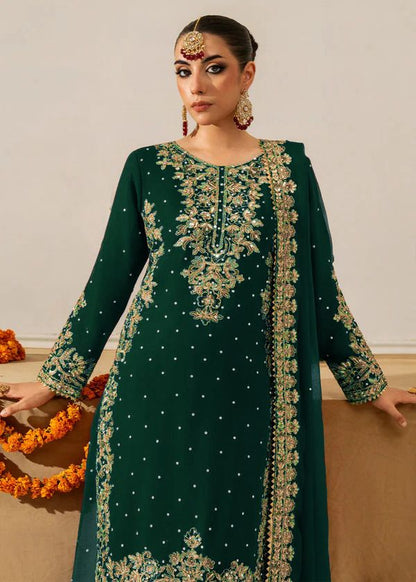 Green Color Beautiful Georgette FAbric Plazo Dress